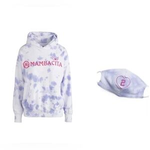 Authentic Mambacita X Dannijo White Adult Hoodie XL +Mask Kobe Gigi Tribute NBA